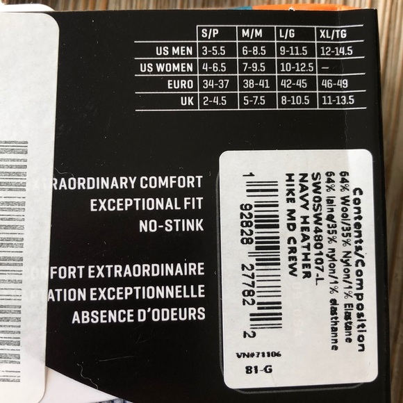 NWT 2 pack of unisex socks size L - Picture 3 of 4